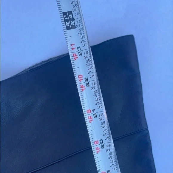 GUESS Black Genuine Leather Over The Knee Heeled Boots size 8.5 - Picture 12 of 16